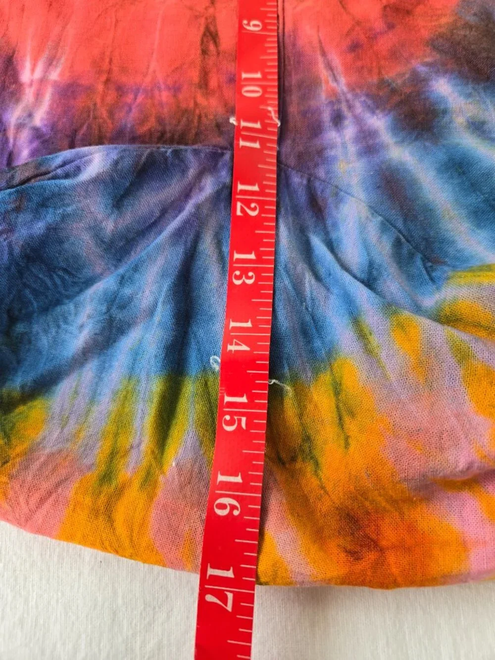 Colorful Tie Dye Boho Sling Bag 100% Cotton NWT